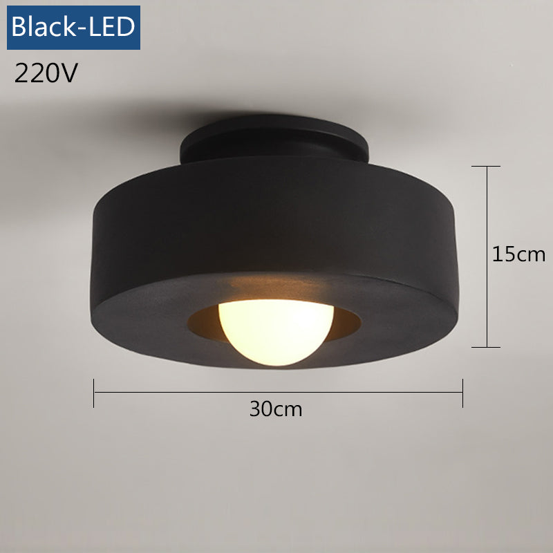 30CM Simple Ceiling Lamp Modern LED Resin Ceiling Light Porch Corridor Study Round Indoor bedroom ceiling Lighting