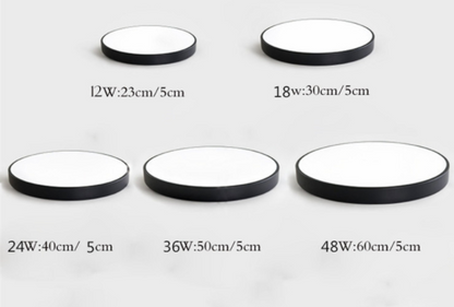Modern Nordic LED Ceiling Lights Living Room Bedroom Round Corridor Kitchen Lamp Ultra-thin  Kids Room Macarons Remote Control