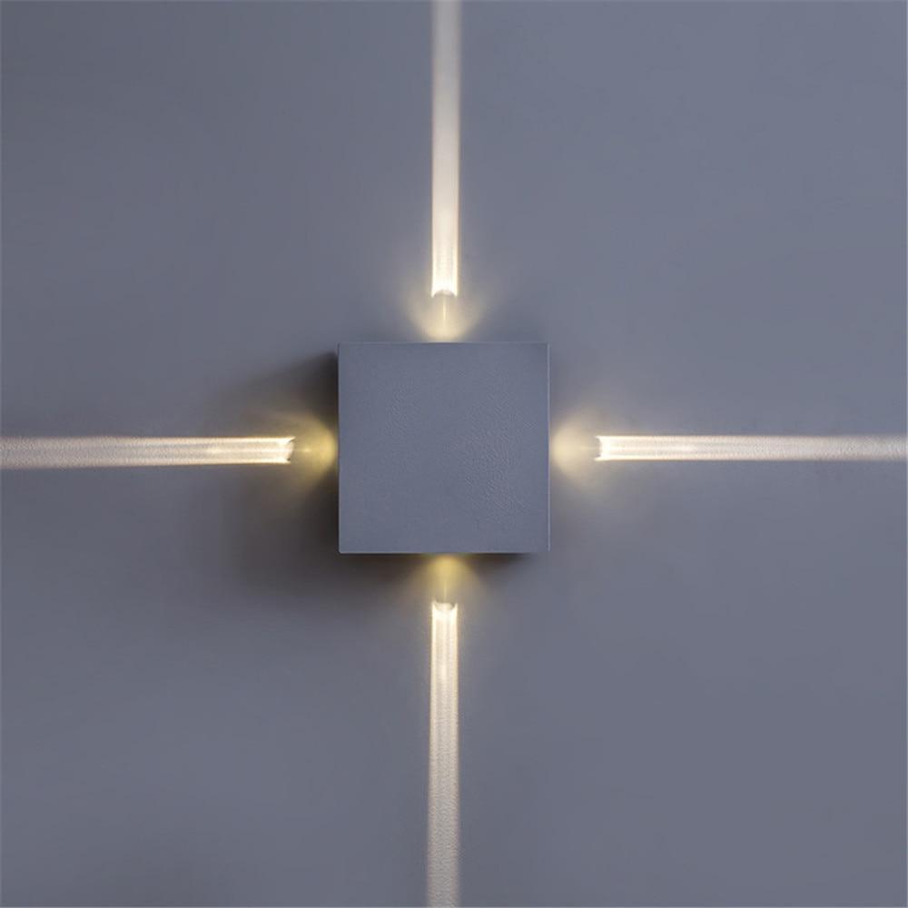 Led wall lamp bedside lamp bedroom living room wall lamp modern simple creative corridor hotel cross star wall light
