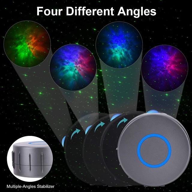 Star Projector Laser Galaxy Starry Sky Projector  LED Night Light with Remote Night Star Projector with 15 Mode Lighting Shows for For Bedroom and Party Decoration