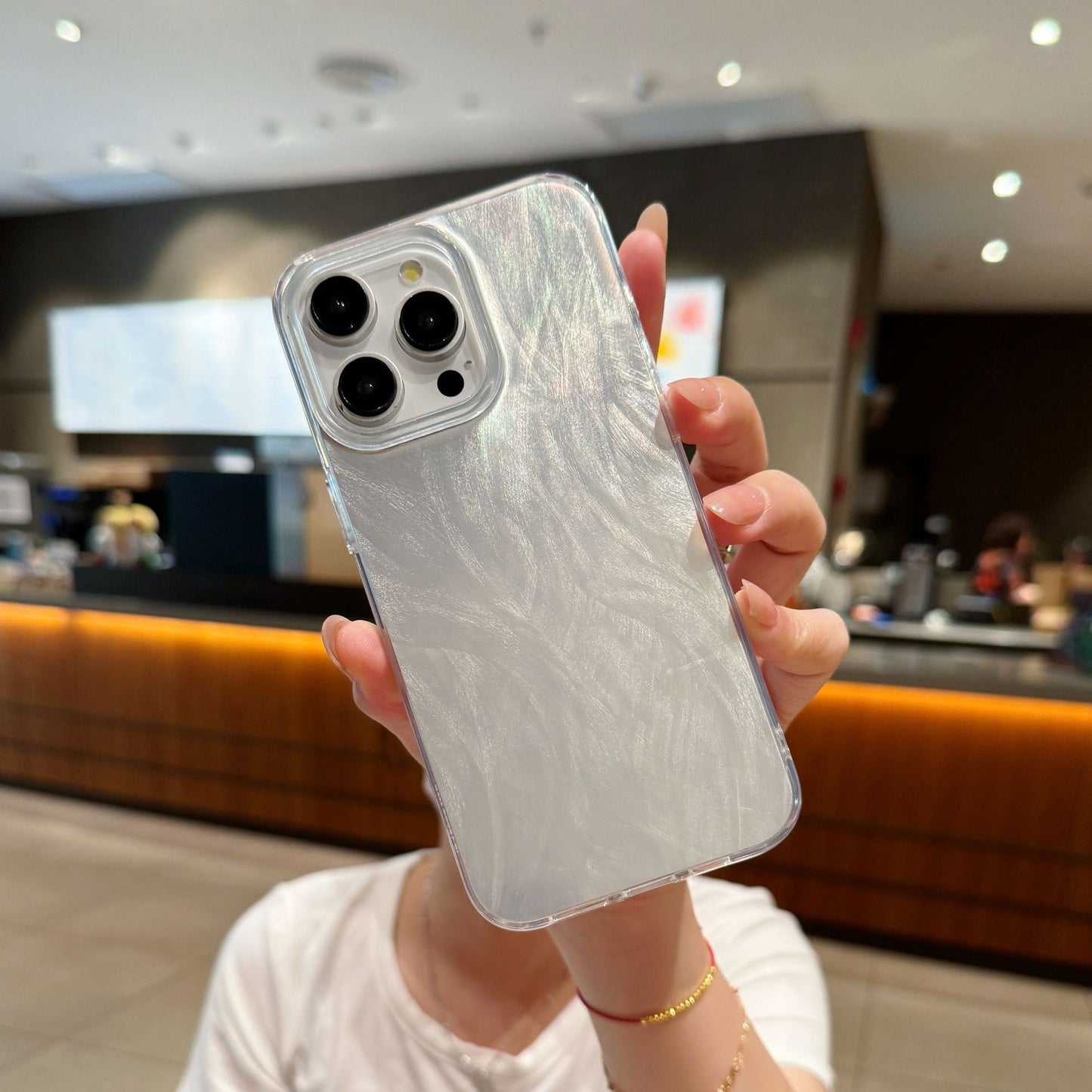 Suitable for Apple 17 IMD Phone Case with Feather Gauze Smooth Surface and Color Painted IPhone 16 Pro Max Anti Drop