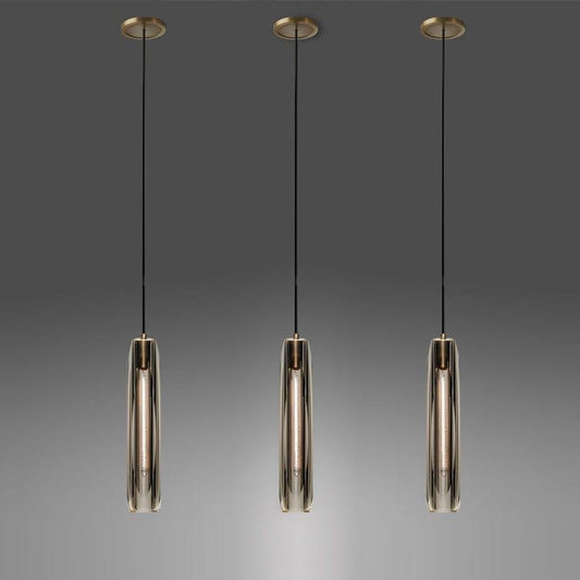 American Simple Copper Crystal Chandelier Bedroom Bedside Single Head Chandelier