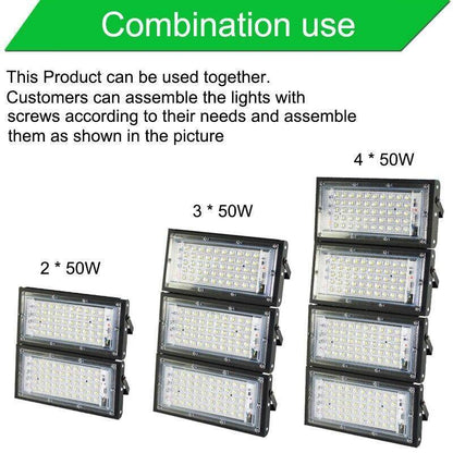 LED Flood Light 50W 100W 150W 200W Floodlight  AC  LED street Lamp waterproof IP65 outdoor Lighting led cob spotlight