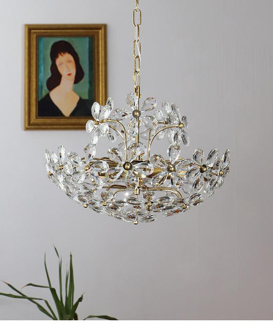 Crystal Chandelier Garden American Retro Style Lamps