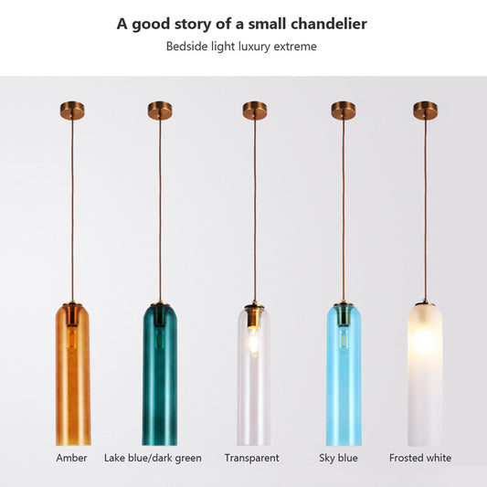 Nordic Pendant Lights iron Glass Lampshade Modern E27 LED Interior Wall Light for Bedside Bedroom Dining Table Living Room