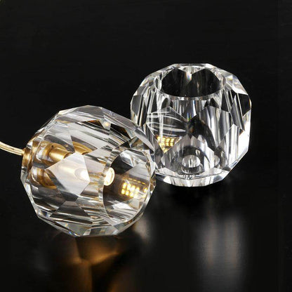 Modern Simple Personality Crystal Ball Restaurant Chandelier Creative Bar Corridor Duplex Staircase Led Copper Chandelier