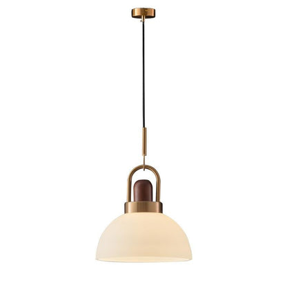 Solid Wood Chandelier Nordic Retro Minimalist Restaurant Shop Bar Bedroom Bedside Balcony Ball Glass Cover