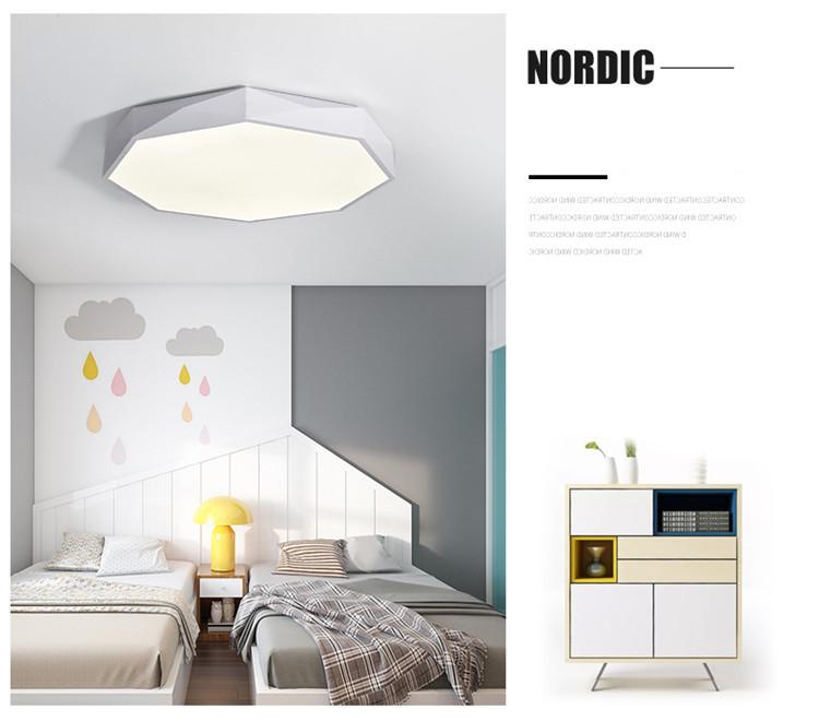 Modern Ceiling Lamps LED Alien Metal Ironware Acrylic Colorful Iron Light Children Bedroom Indoor Lightings Light Fixture