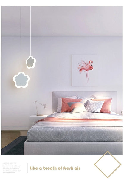 creative cute heart-shaped LED pendant lights net red shop/aisle/bedside children's lamp restaurant bar 2 head pendant lamp