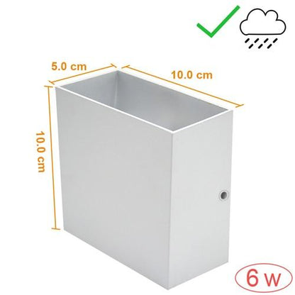 Waterproof Outdoor Wall Lamp 6W 12W LED Source Up And Down Lighting Modern Minimalist Indoor Engineering Porch Garden Light
