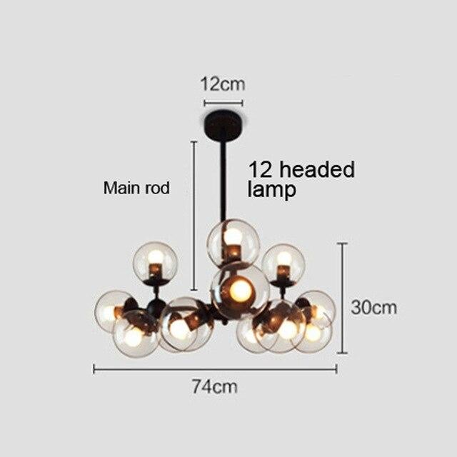 Modern Glass Pendant Light Nordic Dining Room Kitchen Hanglamp Designer Hanging Lamp Avize Lustre Lighting