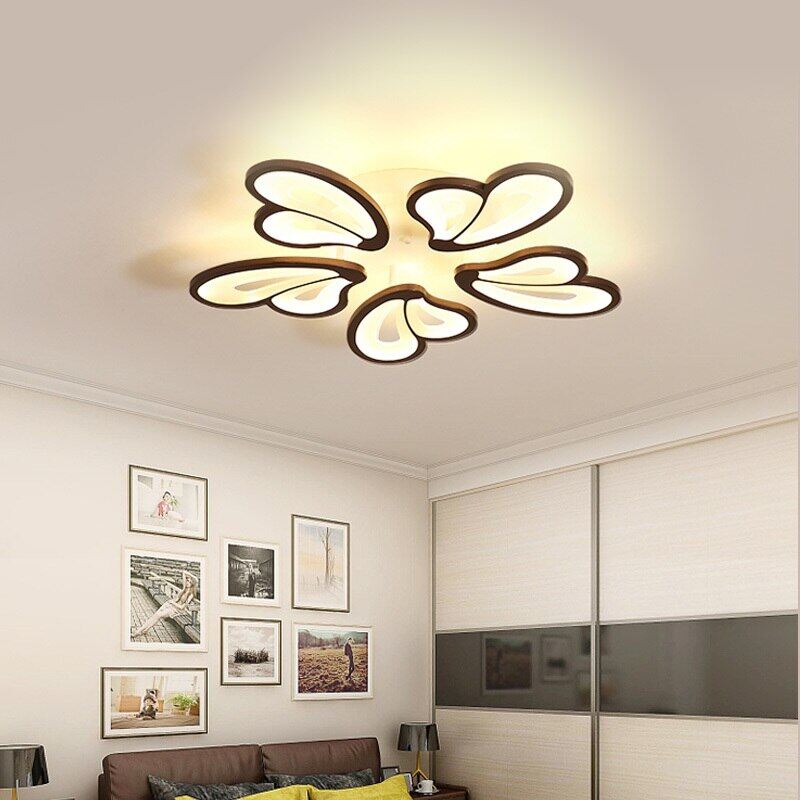 Black LED Ceiling Lights For Living Room Modern Indoor Home Decor Bedroom Plafon Lighting Kitchen Fixtures Acrylic Lamps Shade