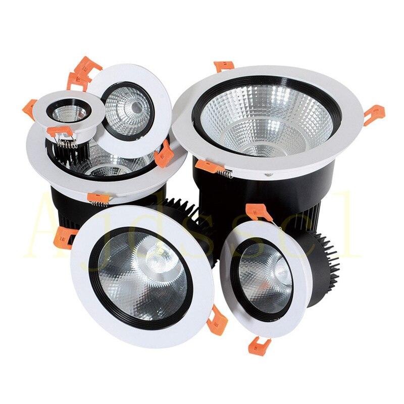 Led Downlight Dimmable lamp 3w 5w 7W 12w 15w 20w  30w 40w cob led spot 220V/110V ceiling recessed downlights round panel light