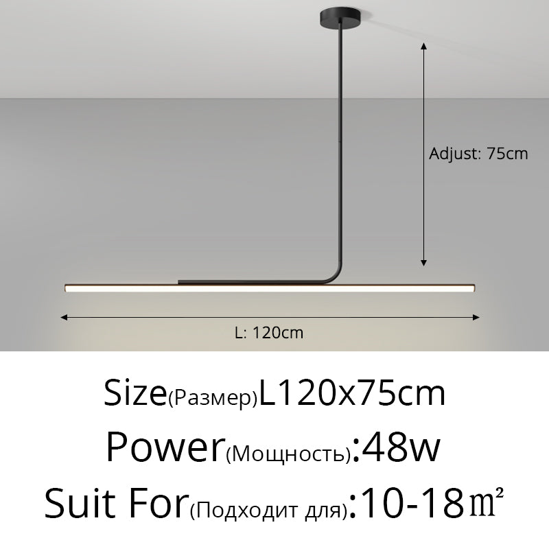 Nordic LED Pendant Lights Hanging Wire Line Lamp For Dining Table Living Room Home Indoor Lighting