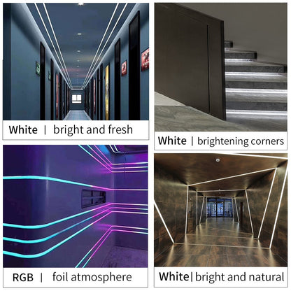 12/24v Flexible Waterproof Silicone LED Light Strip Silica Gel Soft Lamp Tube 1m - 5m IP67 Neon Rope LED Light Band