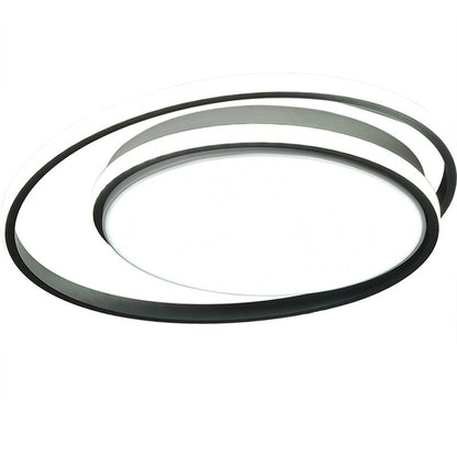 Round Modern Led Ceiling Lights For Living Room Bedroom Fixture Remote Controller+Dimmable White Or Black Ceiling Lamp
