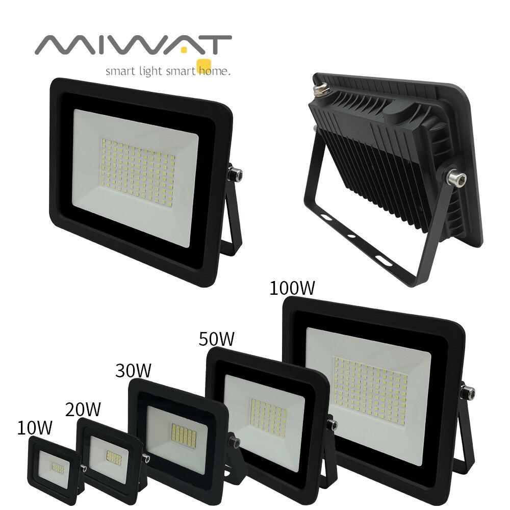 LED Flood Light 10W 20W 30W 50W 100W Floodlights Searching Lamp Wall Reflector IP68 Outdoor Garden Lighting Spotlight