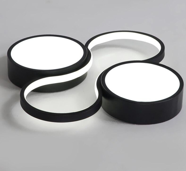 Ceiling Lamp White Or Black Frame For Home Lighting Living Room 34w 48w Lampara Techo Modern Luminaire Plafonnier