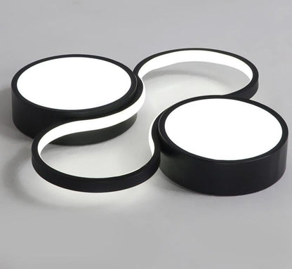 Ceiling Lamp White Or Black Frame For Home Lighting Living Room 34w 48w Lampara Techo Modern Luminaire Plafonnier