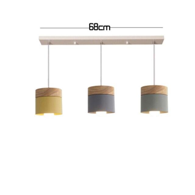LED Wood Pendant Light Modern Nordic Pendant Lamp LED Pendant Lighting Bedroom Bedside Study Corridor Hotel Pendant Lamps