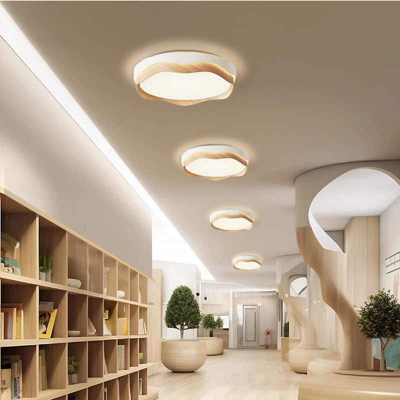 Cream wind aisle light Entrance corridor Cloakroom light Full spectrum eye protection Modern simple balcony ceiling light