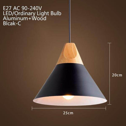 Nordic Modern Macaron Combination Wooden Pendant Lamp Loft Restaurant Cafe Decoration Pendant Light Bedroom Bedside Hanging Lamp