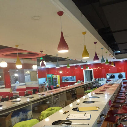Kitchen Modern Simple Led Pendant Light For Dining Room Restaurant Lamp Aluminum Hanging Room Lamp Renovation Fixture Lampshade