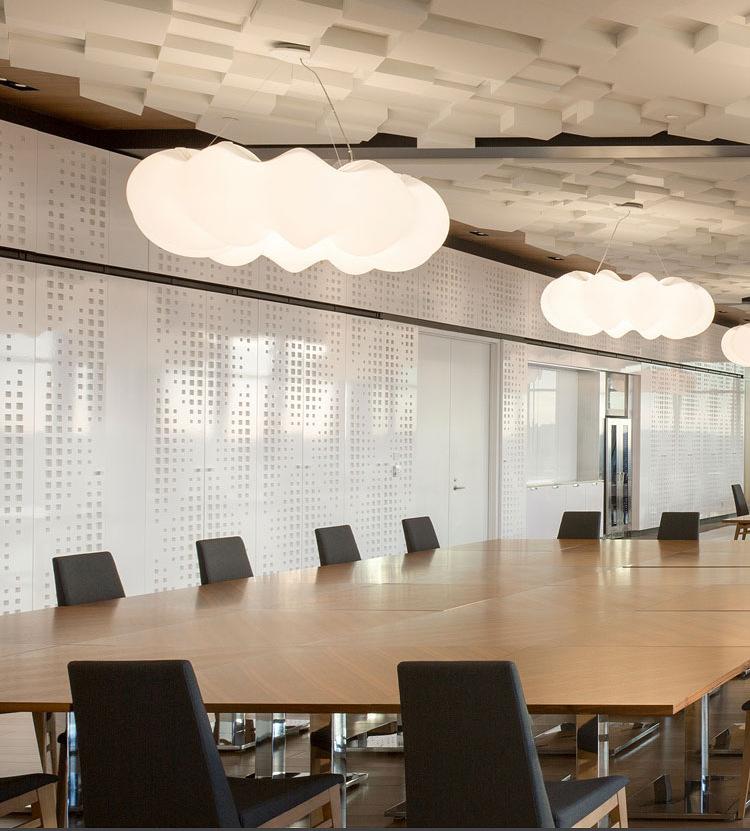 Creative Cloud Chandelier Nordic Simple Modern White Cloud Lamp