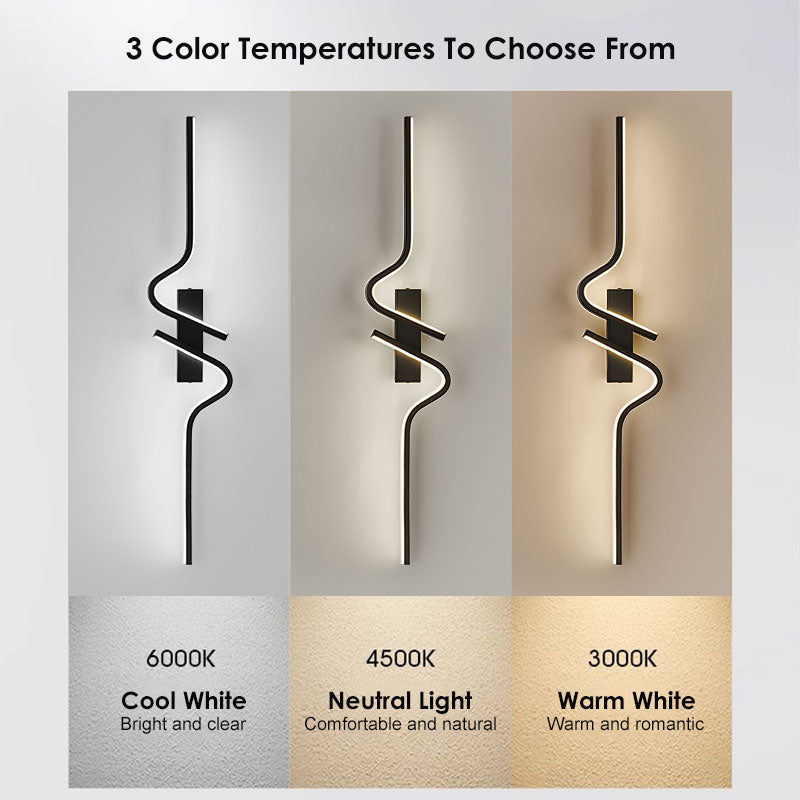 Mordern LED Wall Lamps Long Strip Up and Down LED Wall Lights Bedroom Bedside Hallway Lighting Wall Sconce