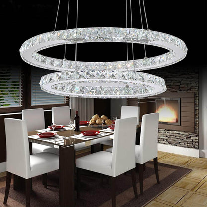30/40/50 CM LED Pendant Lights Modern LED Crystal Lamp For Living Room Restaurant Lamp LED Crystal Hanging Lamp