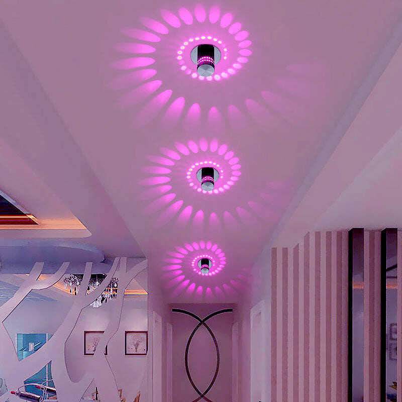 Modern LED Ceiling Light 3W RGB wall Sconce for Art Gallery Decoration Front Balcony lamp Porch light corridors Light Fixture