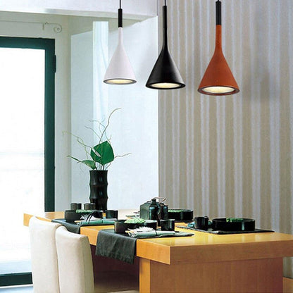 LED  Pendant Lights Imitation Concrete Resin Hanging Lamp Black White Red /Grey For Restaurant Bedroom Home Decor Lighting