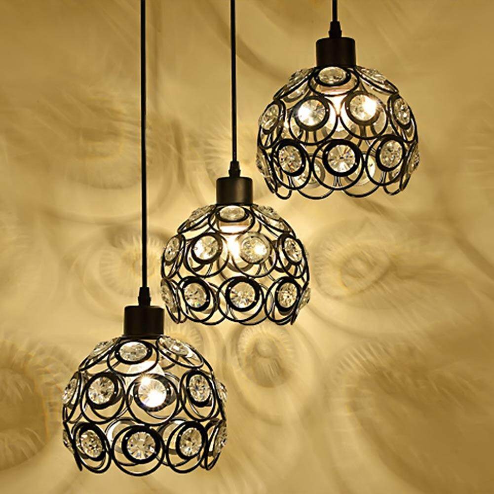 E26/E27 Retro Metal+Cloth Pendant Lamp For Indoor Living Room Dinning Room Hallway Indoor Lighting Hanging Lamp