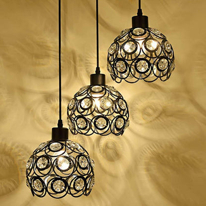 E26/E27 Retro Metal+Cloth Pendant Lamp For Indoor Living Room Dinning Room Hallway Indoor Lighting Hanging Lamp