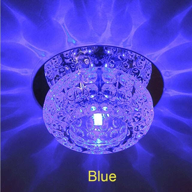3W/5W Corridor Mirror Ceiling Lamp Aisle Veranda Lighting Down Crystal Mordern Surface Mounted LED Ceiling Lights Luces de techo
