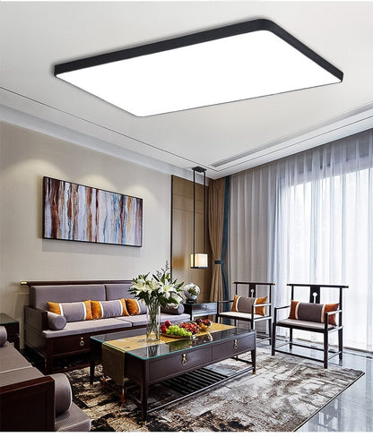 LED Ceiling Light Modern Lamp Living Room Lighting Fixture Bedroom Kitchen Surface Mount Flush Panel Remote Control