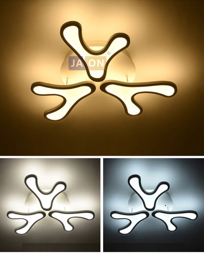 LED Modern Iron Acrylic Antlers Round LED Lamp.LED Light.Ceiling Lights.LED Ceiling Light.Ceiling Lamp For Foyer Bedroom