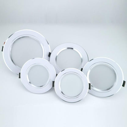 LED Downlight 5W 9W 12W 15W 18W Round White Ultra Thin Aluminum Recessed Lamp 220V 230V 240V Led Bulb Indoor LED Spot Lighting