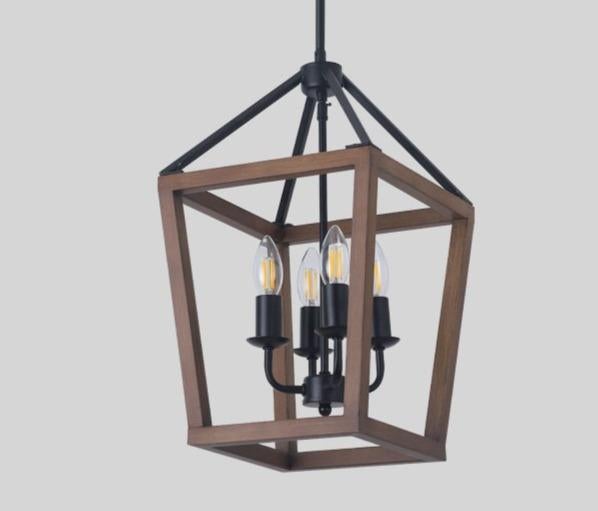 American Retro Four-headed Iron Chandelier