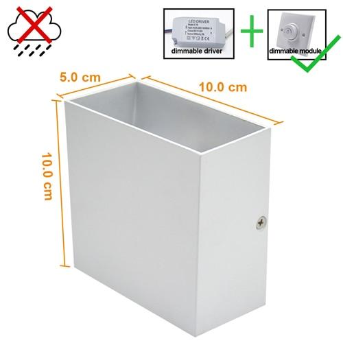Feimefeiyou 6W lampada LED Aluminium wall light rail project Square LED wall lamp bedside lights bedroom wall decor arts