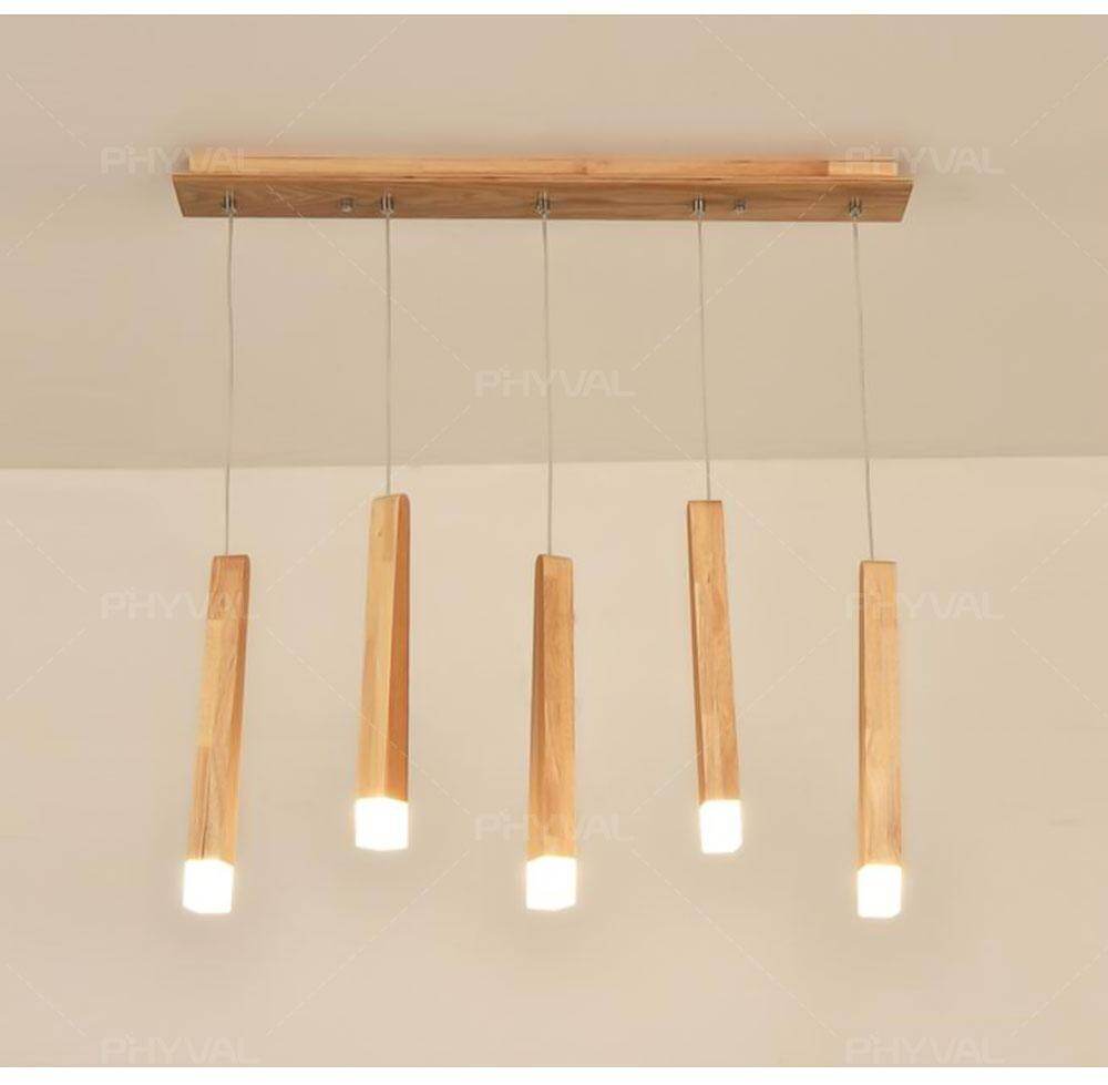 Led Pendant Lamp  Matchstick Pendant Lamp Wooden Light Creative Pendant Lamp Bar Saloon Restaurant Home Modern  Solid Wood Lamp