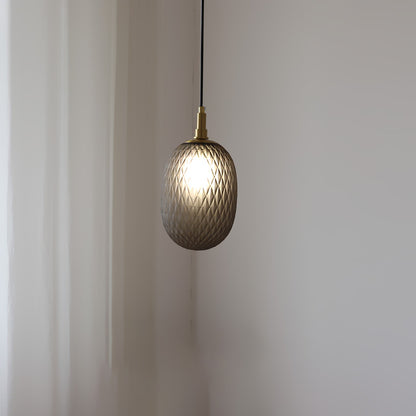 Nordic Pendant Light Bedroom Bedside Glass Droplight Colored Homestay Restaurant Staircase Bar Luminaire
