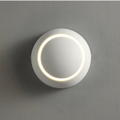 360 Degree Rotary Square Round Bedside Lunar Eclipse Wall Lamp Black and White Living Room Background Wall Stair Decorative Lamps