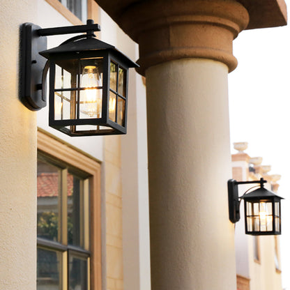 Outdoor Vintage Wall Lamp E27 Bulb Sconce Light Fixtures Retro LED Wall Lamp Porch Yard Garden Lighting Black Bronze