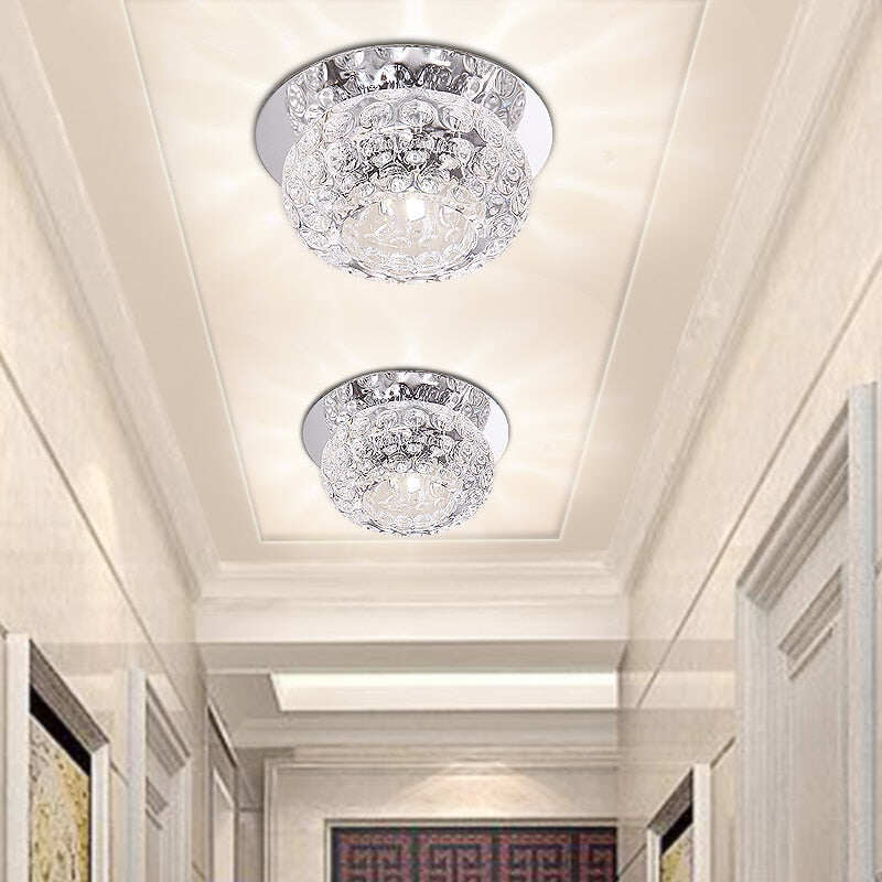 Nordic modern minimalist aisle light entrance lamp led crystal lamp ceiling lamp
