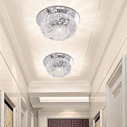 Nordic modern minimalist aisle light entrance lamp led crystal lamp ceiling lamp