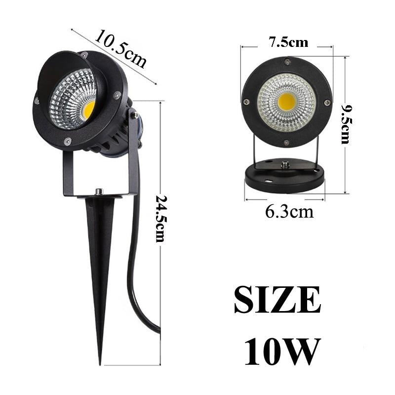 LED COB Garden lighting 3W 5W 10W Outdoor Spike Lawn Lamp Waterproof Lighting Led Light Garden Path Spotlights