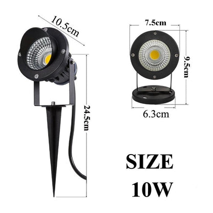 LED COB Garden lighting 3W 5W 10W Outdoor Spike Lawn Lamp Waterproof Lighting Led Light Garden Path Spotlights