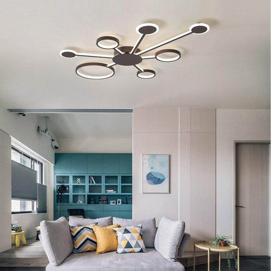 Modern Led Spaceship Chandelier Lighting Nordic Creative  Pendent Lamp For Living/Dining Room Bedroom Kitchen  Home