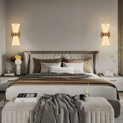 Luxury Wall Lamp Bedroom Bedside Lamp Online Celebrity Hotel Living Room LED Acrylic Background Wall Creative Street Lamp